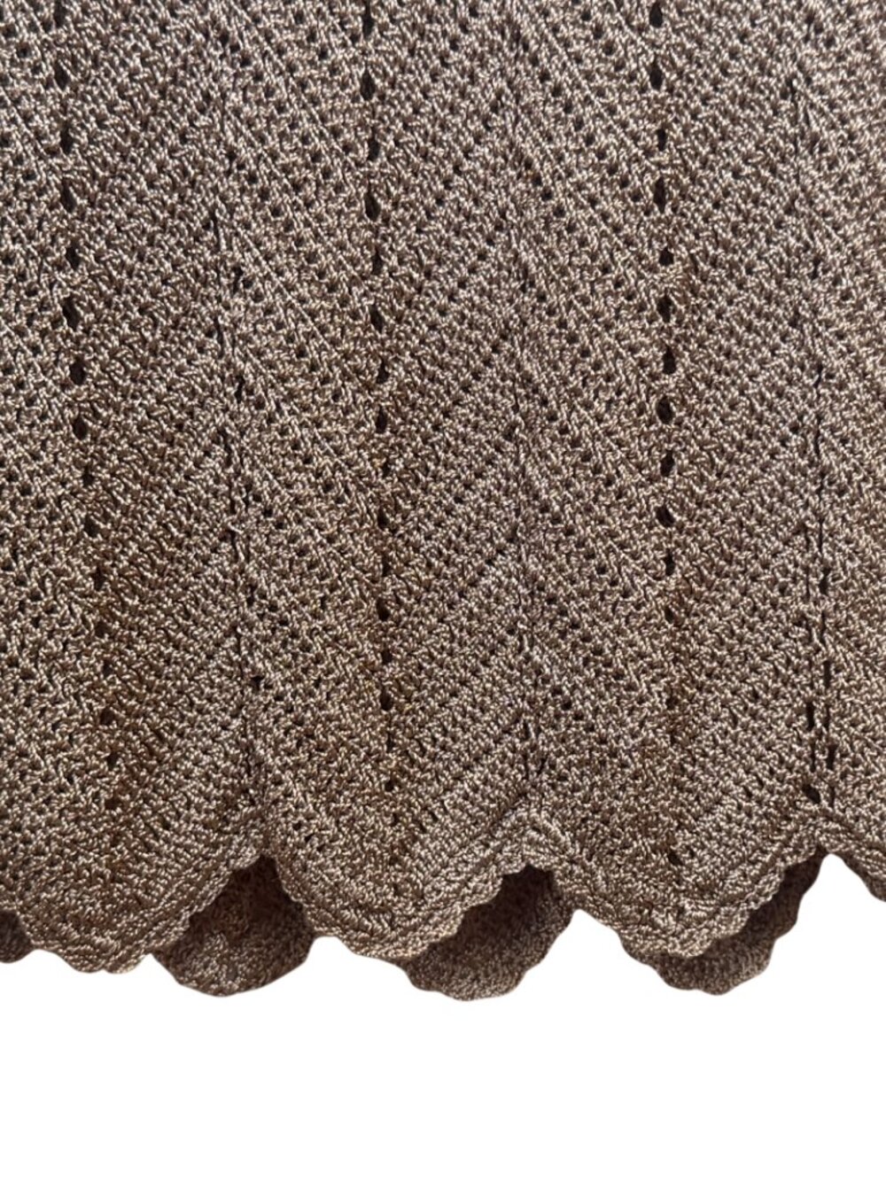 Stunning Knit Slip Dress Knit Maxi Dress Taupe Boho Chic‎ Kroshetta Small Lined - Picture 6 of 9